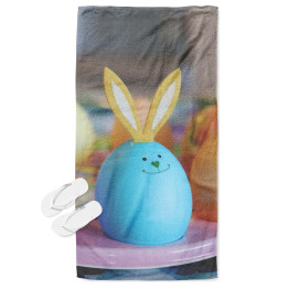 Plážový ručník - Blue Egg