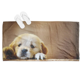 Plážový ručník - Little Puppy Dog