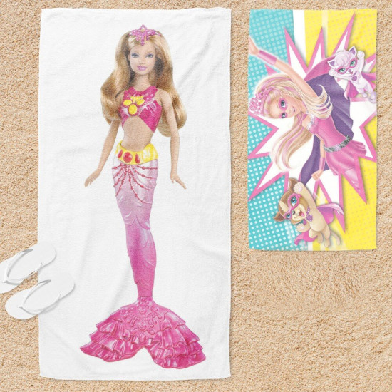 Osuška na pláž - Barbie