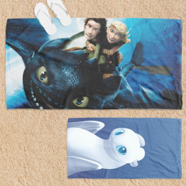 Plážový ručník - How To Train Your Dragon