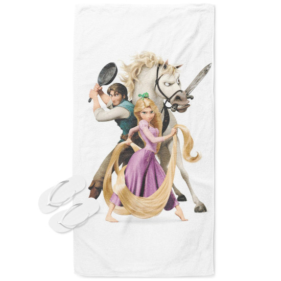 Osuška na pláž - Rapunzel