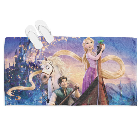 Osuška na pláž - Rapunzel