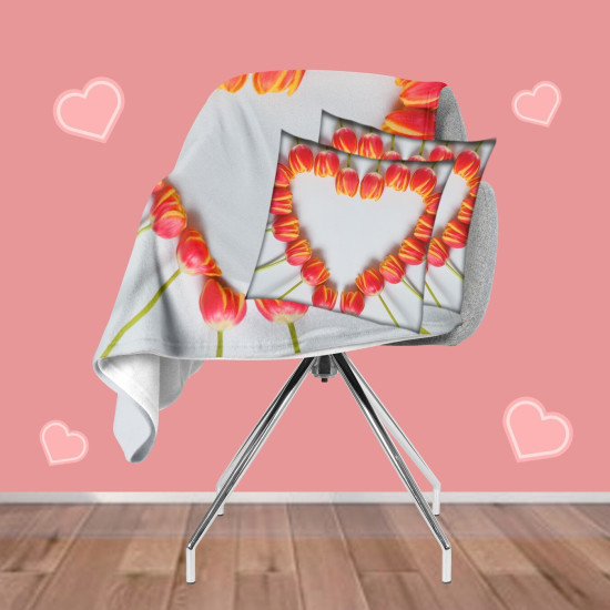 Dárková sada deka + 2 polštáře - Colorful Love