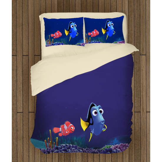 ДА НЕ СЕ ПУСКА ИЛИ ПРЕВЕЖДА Памучен спален комплект - Finding Dory - Търсенето на Дори - 100% Памук