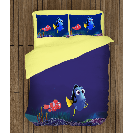 ДА НЕ СЕ ПУСКА ИЛИ ПРЕВЕЖДА Памучен спален комплект - Finding Dory - Търсенето на Дори - 100% Памук