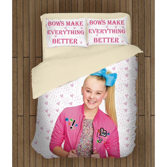ДА НЕ СЕ ПУСКА ИЛИ ПРЕВЕЖДА Памучно спално бельо Джоджо Сива - Jojo Siwa - 100% Памук