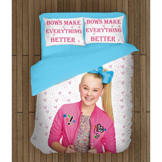 ДА НЕ СЕ ПУСКА ИЛИ ПРЕВЕЖДА Памучно спално бельо Джоджо Сива - Jojo Siwa - 100% Памук