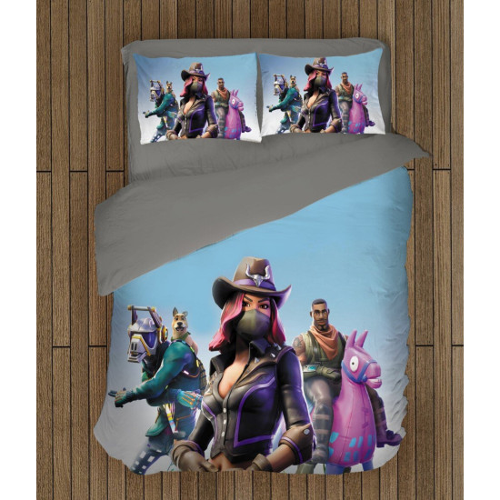 ДА НЕ СЕ ПУСКА ИЛИ ПРЕВЕЖДА Памучни чаршафи за легло Фортнайт - Fortnite - 100% Памук