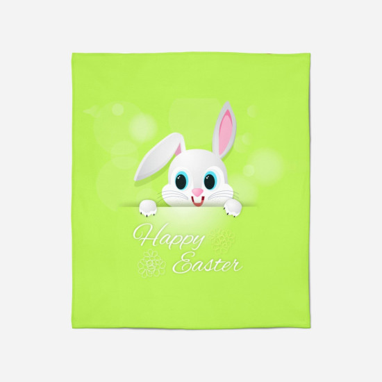 Velikonoční deka na postel - Happy Easter