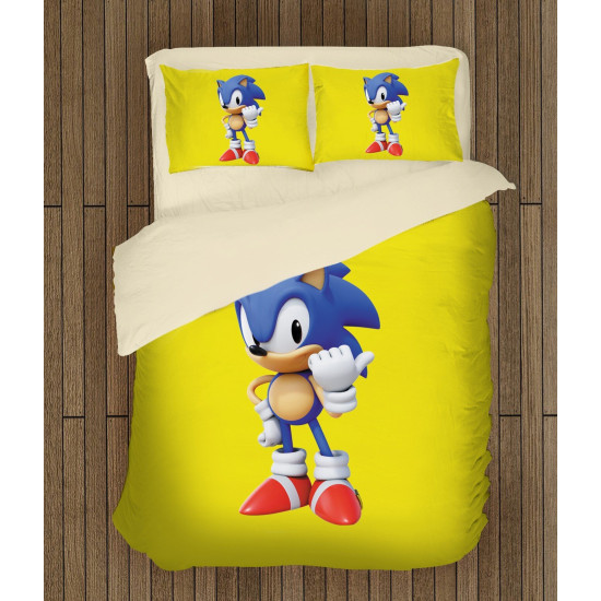 ДА НЕ СЕ ПУСКА ИЛИ ПРЕВЕЖДА Памучно спално бельо Соник - Sonic - 100% Памук
