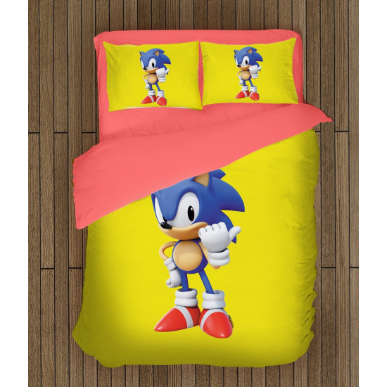 ДА НЕ СЕ ПУСКА ИЛИ ПРЕВЕЖДА Памучно спално бельо Соник - Sonic - 100% Памук