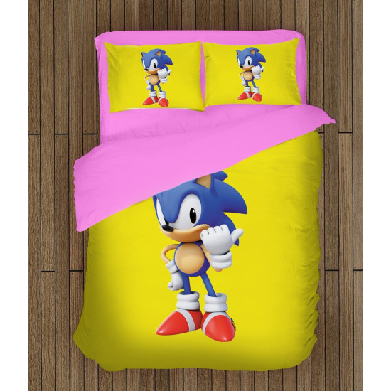 ДА НЕ СЕ ПУСКА ИЛИ ПРЕВЕЖДА Памучно спално бельо Соник - Sonic - 100% Памук