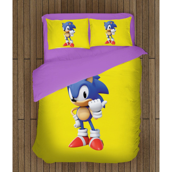 ДА НЕ СЕ ПУСКА ИЛИ ПРЕВЕЖДА Памучно спално бельо Соник - Sonic - 100% Памук