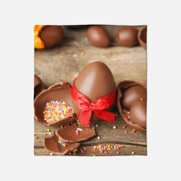 Velikonoční deka - Chocolate Eggs