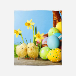 Velikonoční deka - Easter Chicks