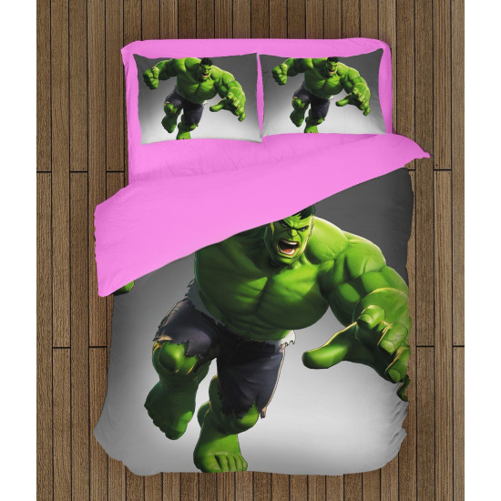 ДА НЕ СЕ ПУСКА ИЛИ ПРЕВЕЖДА Памучно спално бельo Хълк - Hulk - 100% Памук