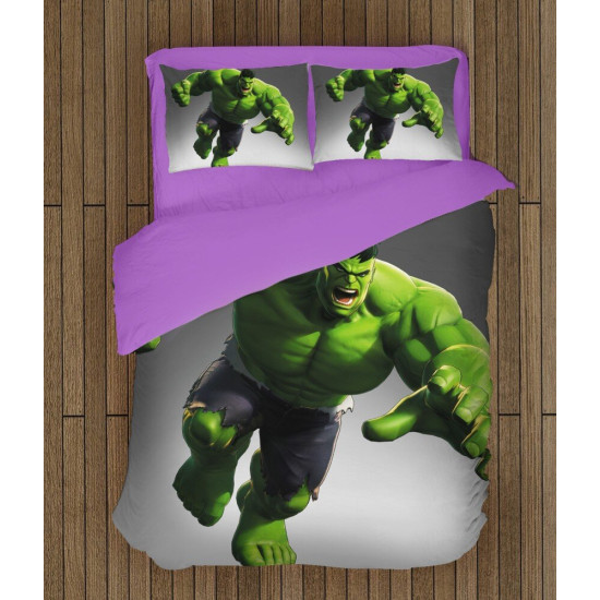 ДА НЕ СЕ ПУСКА ИЛИ ПРЕВЕЖДА Памучно спално бельo Хълк - Hulk - 100% Памук
