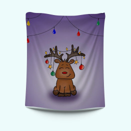 Vánoční deka - Baby deer