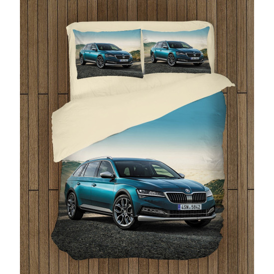 Moderní povlečení auto - Skoda