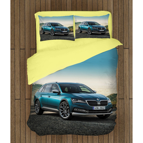 Moderní povlečení auto - Skoda