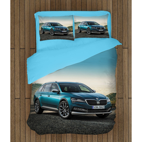 Moderní povlečení auto - Skoda