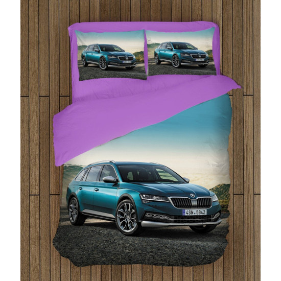 Moderní povlečení auto - Skoda