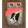 Lůžkoviny - Collie and Flowers