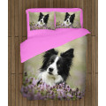 Lůžkoviny - Collie and Flowers