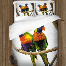 Krásné povlečení - Colorful Parrots