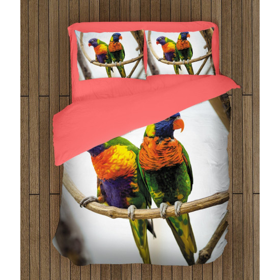 Krásné povlečení - Colorful Parrots