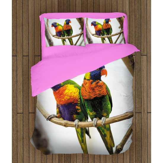 Krásné povlečení - Colorful Parrots