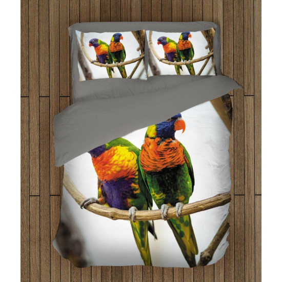 Krásné povlečení - Colorful Parrots