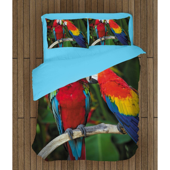 Kvalitní povlečení - Couple Parrots