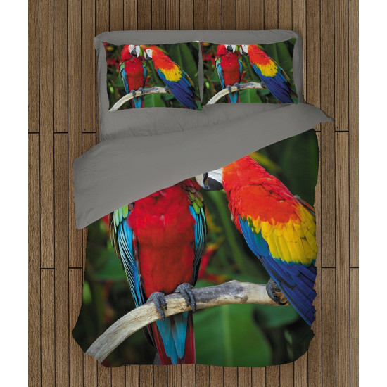Kvalitní povlečení - Couple Parrots