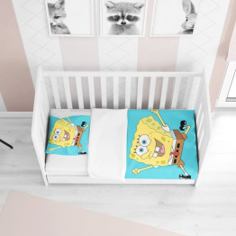Dětské povlečení do postýlky - Sponge Bob Animation