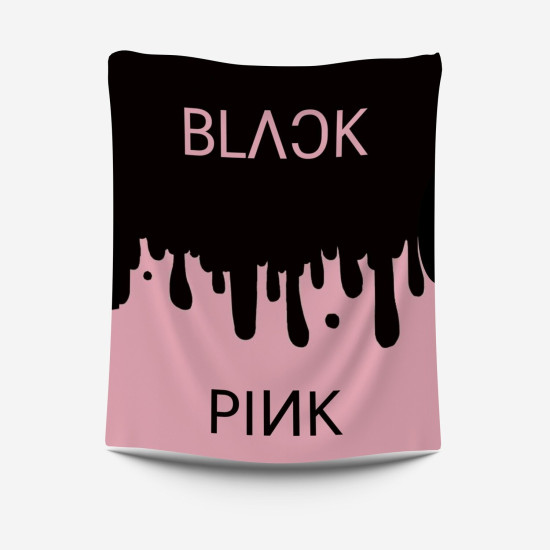 Fleecová deka 3D - Black Pink