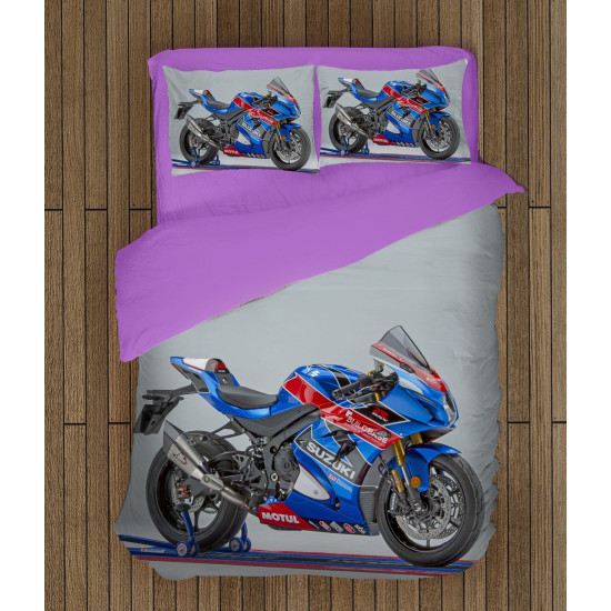 Povlečení s motorkou - Suzuki
