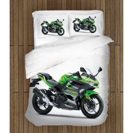 Povlečení motorka - Kawasaki Motor Green