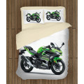 Povlečení motorka - Kawasaki Motor Green