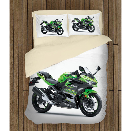 Povlečení motorka - Kawasaki Motor Green