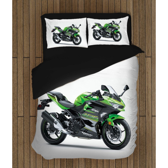 Povlečení motorka - Kawasaki Motor Green