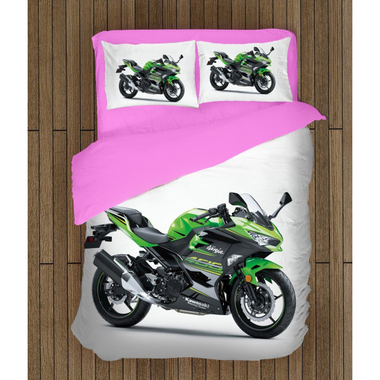 Povlečení motorka - Kawasaki Motor Green