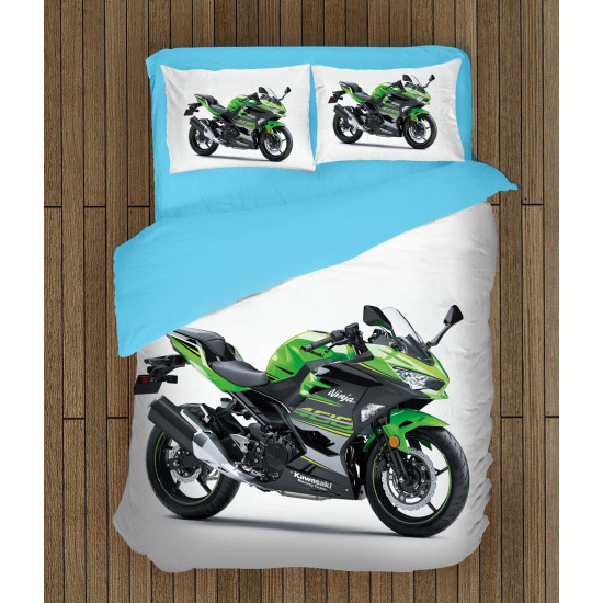 Povlečení motorka - Kawasaki Motor Green