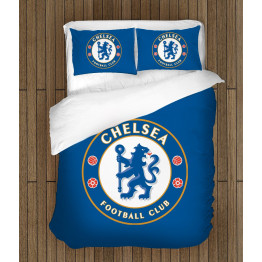 Modré povlečení - Chelsea Blue Logo