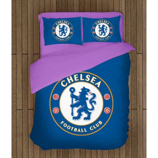 Modré povlečení - Chelsea Blue Logo