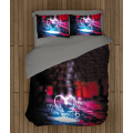 3D ložní soupravy s přikrývkou - Neon Heart