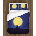 3D ložní soupravy s přikrývkou - Fullmoon
