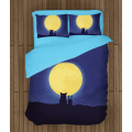 3D ložní soupravy s přikrývkou - Fullmoon
