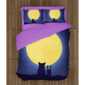 3D ložní soupravy s přikrývkou - Fullmoon