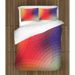 3D ložní soupravy s přikrývkou - Colorful Cyrcles